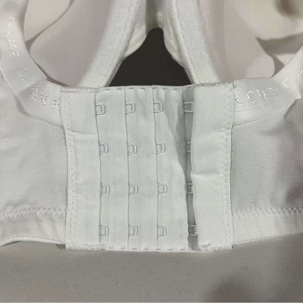 CACIQUE ~ NEW The Cotton Collection White Boost Plunge Bra 46DD - Picture 3 of 7